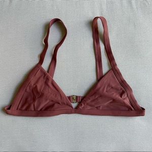 NWOT ZAFUL Mauve Unlined Bikini Top large